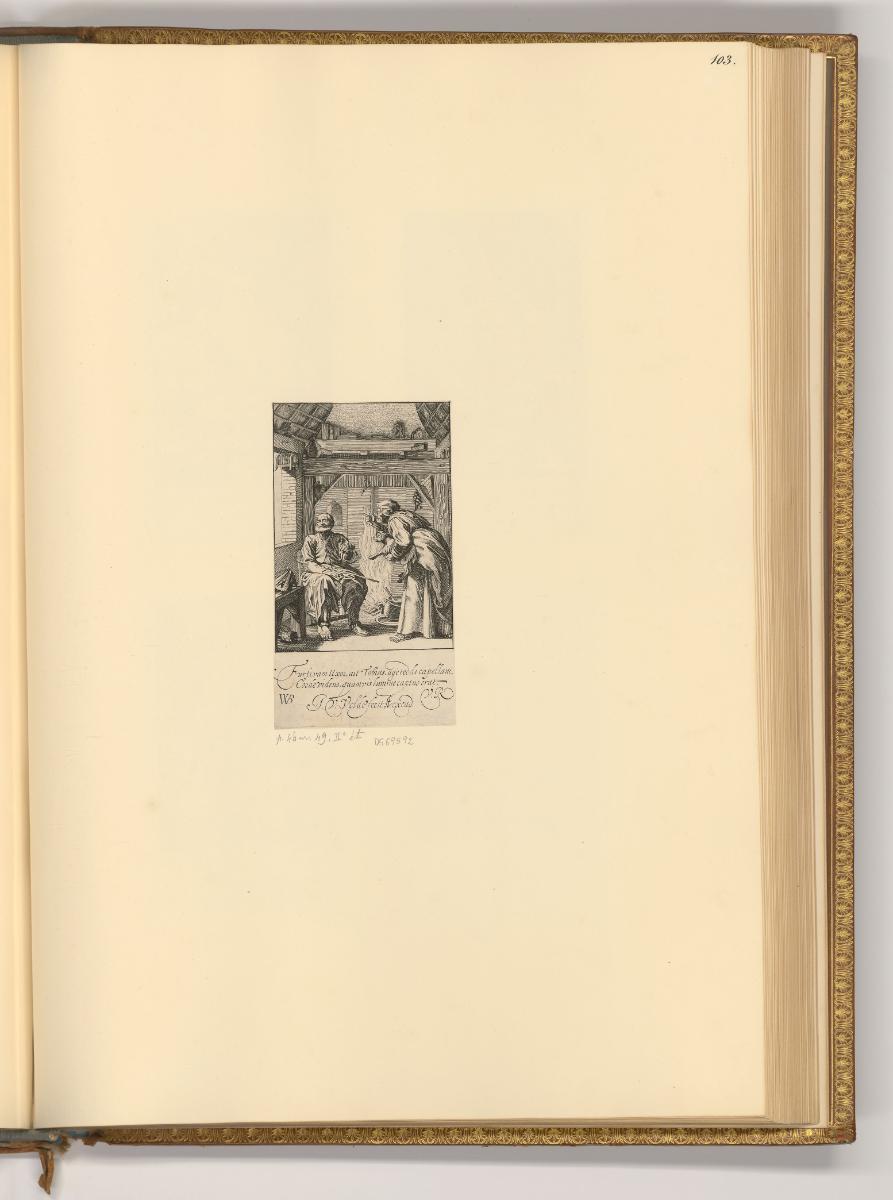 Esias en Jan van den Velde, Anna mit Ziege vor Tobit, Inv. Nr.: Holland nach Sektionen III/7, H…