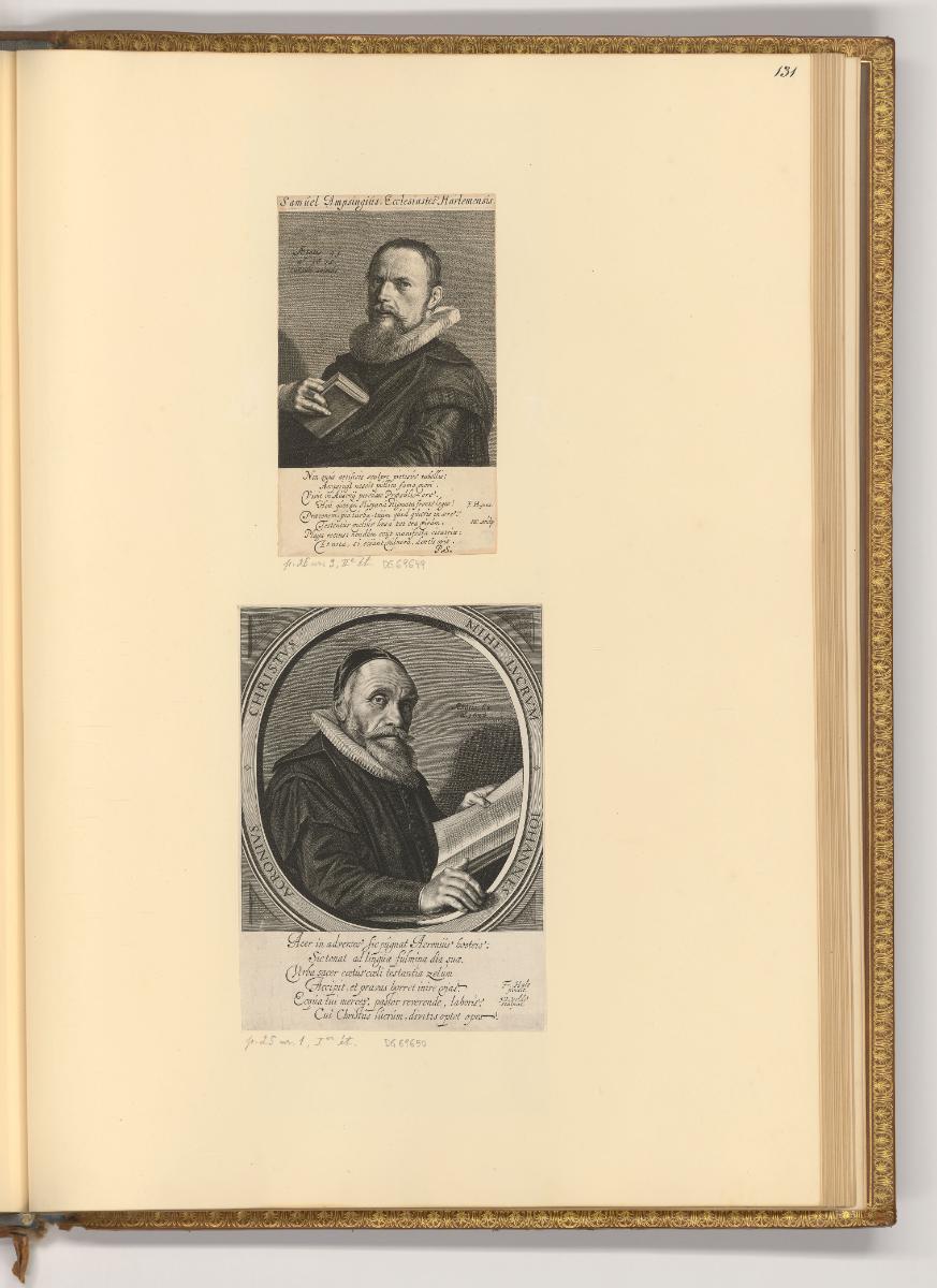 Esias en Jan van den Velde, Porträt Samuel Ampzing; Johannes Acronius, Inv. Nr.: Holland nach S…