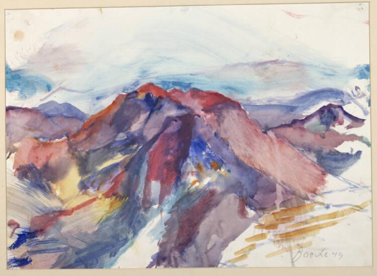 Herbert Boeckl, Alpenlandschaft: Elmberg im Dachsteingebiet, Inv. Nr.: 30932