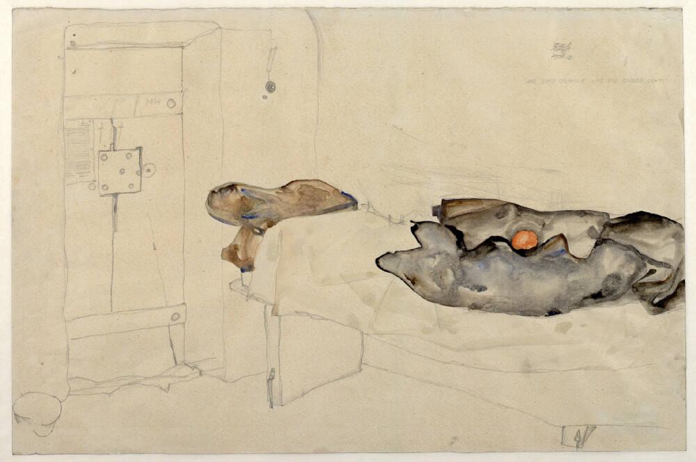 Egon Schiele, "Die eine Orange war das einzige Licht.", Inv. Nr.: 31032
