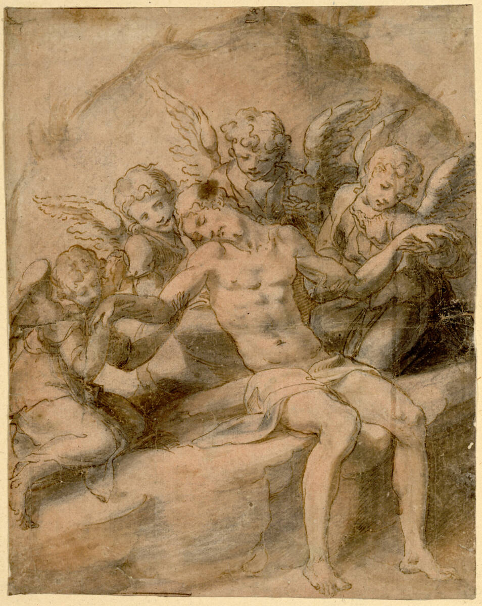 Engel beweinen den Leichnam Christi, Cigoli