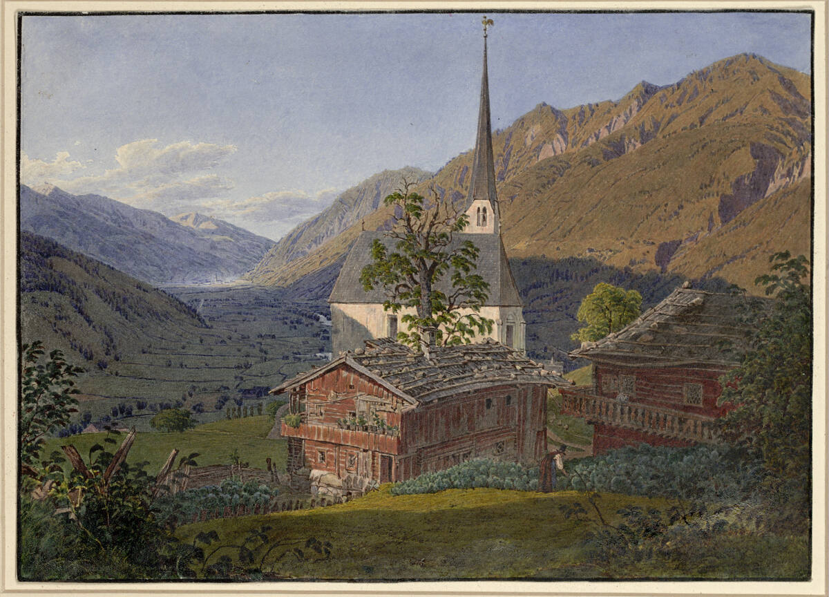 Das Gasteinertal mit der St. Nikolauskirche, Jakob Alt
