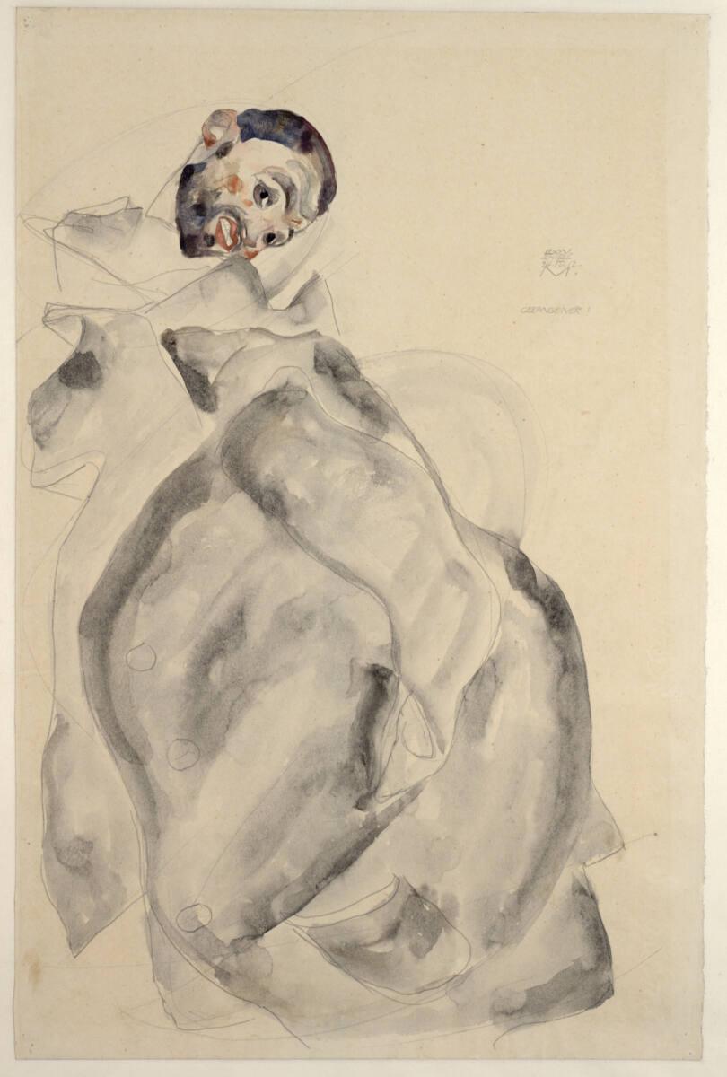 Egon Schiele, "Gefangener!", Inv. Nr.: 31161
