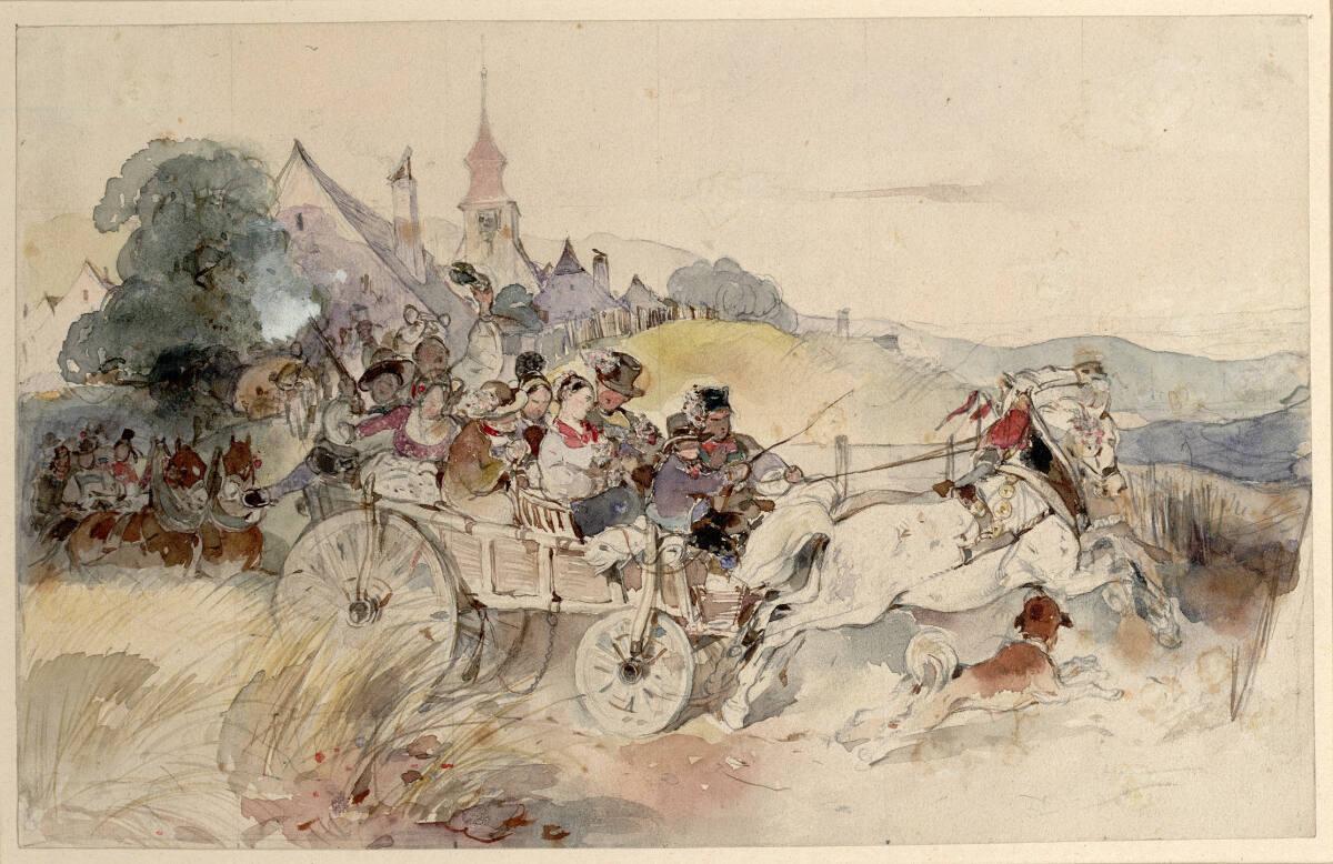 Carl Schindler, Die Hochzeitsfahrt, Inv. Nr.: 31189