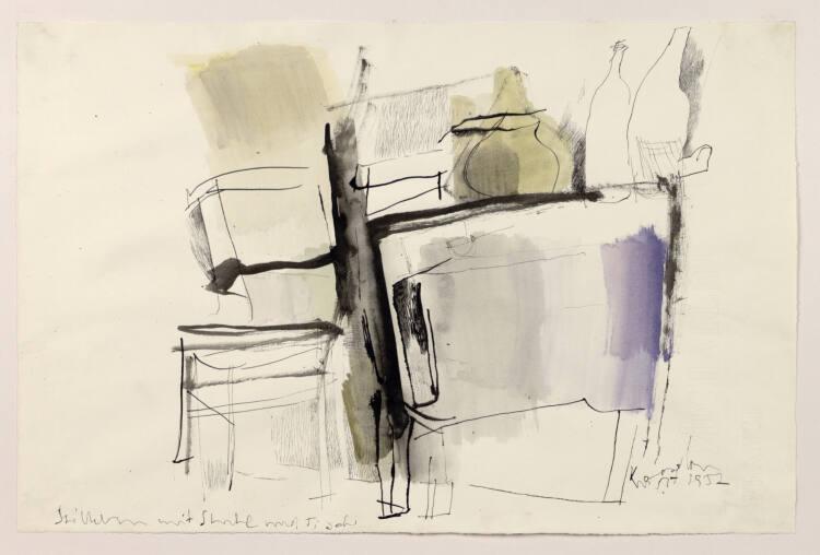Kurt Absolon, Stillleben mit Stuhl und Tisch, Inv. Nr.: 31304