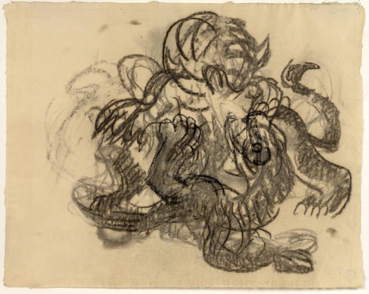 Ludwig Heinrich Jungnickel, Raufende Bestien, Inv. Nr.: 31320