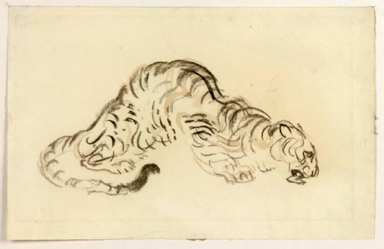 Ludwig Heinrich Jungnickel, Fressender Tiger, Inv. Nr.: 31322