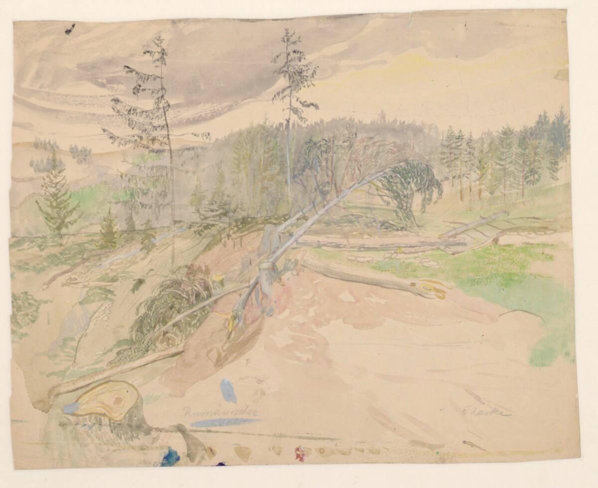 Oskar Laske, Rumänischer Wald, Inv. Nr.: 31348