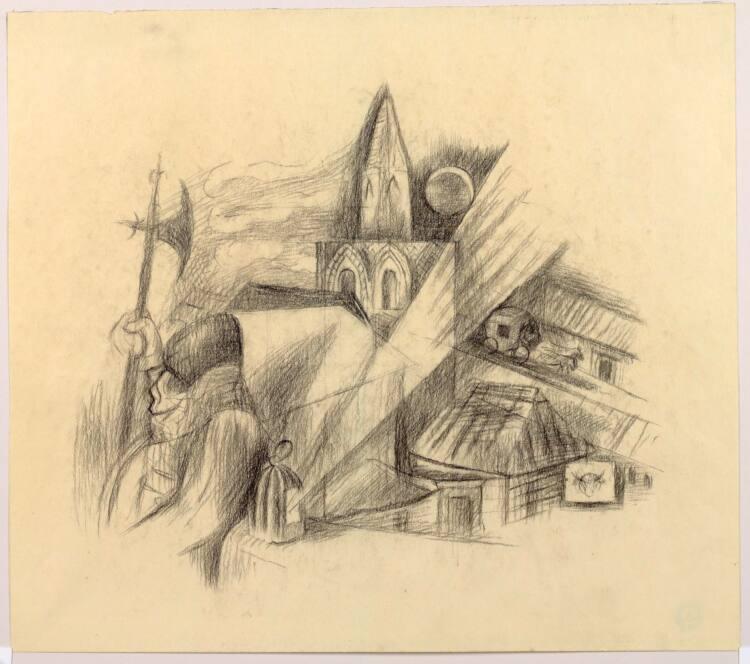 Alfred Wickenburg, 24. Ein Nachtwächter, der 'Wer da?' schrie, Inv. Nr.: 31419