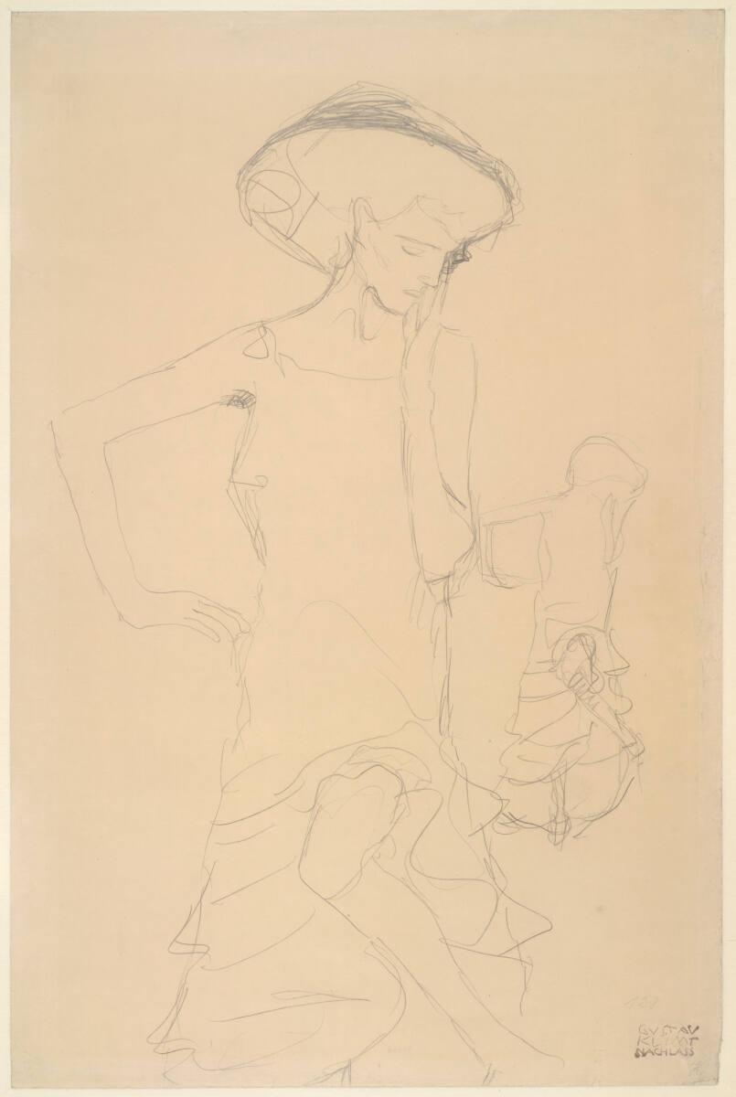 Stehende Akte (Studien für „Judith II [Salome]“), Gustav Klimt