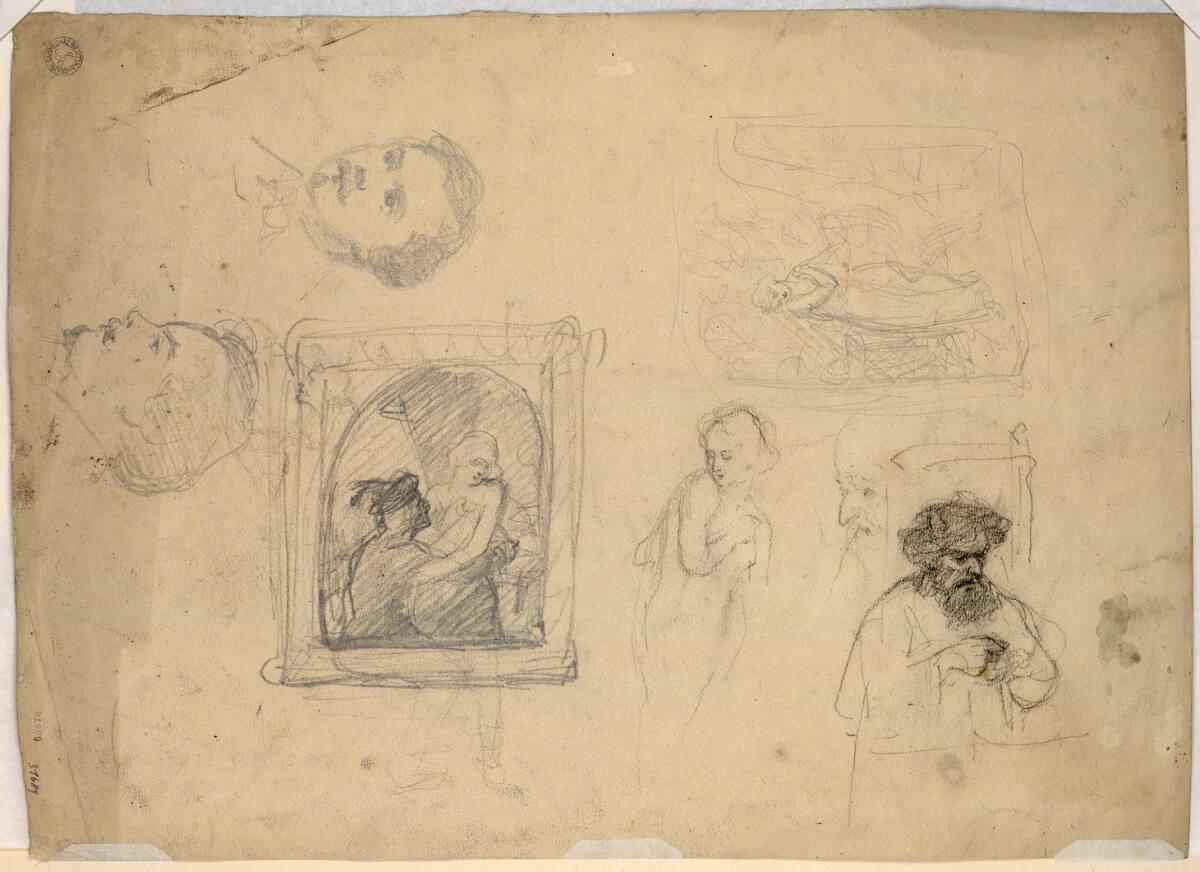 Cecil van Haanen , Diverse Skizzen, Inv. Nr.: 31689v