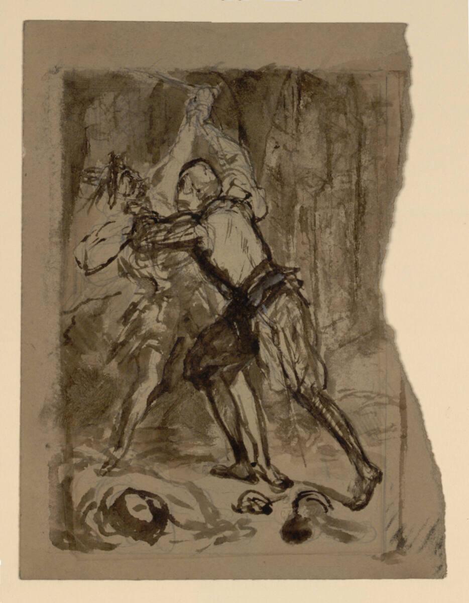 Cecil van Haanen, Zwei ringende Männer, Inv. Nr.: 32093