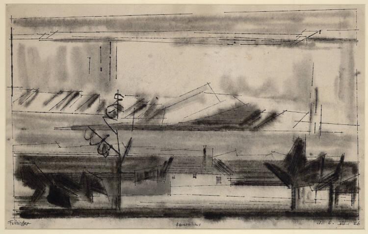 Lyonel Feininger, Bauernhaus, Inv. Nr.: 32597