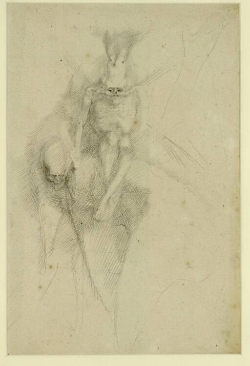 Ernst Fuchs, Studienblatt mit Dämonen, Inv. Nr.: 32752