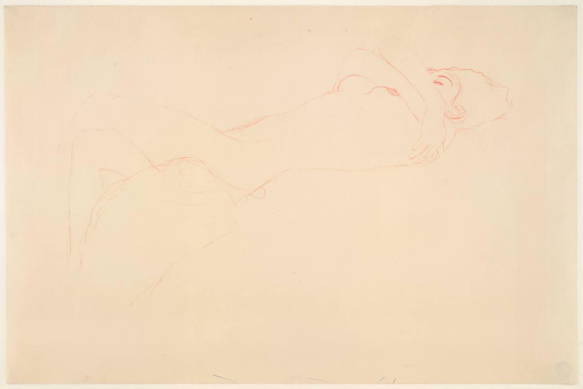 Liegender Akt, Gustav Klimt