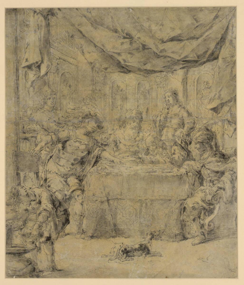 Leonaert Bramer, Antikes Gastmahl, Inv. Nr.: 32974