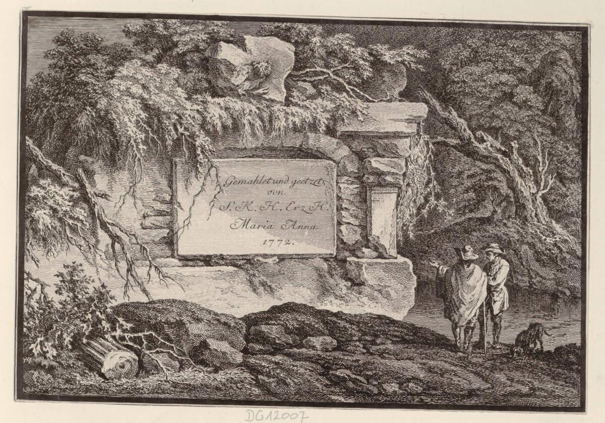 Maria Anna Josepha Antonia Erzherzogin von Österreich, Titelblatt, Inv. Nr.: DG12007