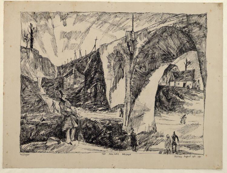 Lyonel Feininger, The Railway Bridge, Inv. Nr.: 33154