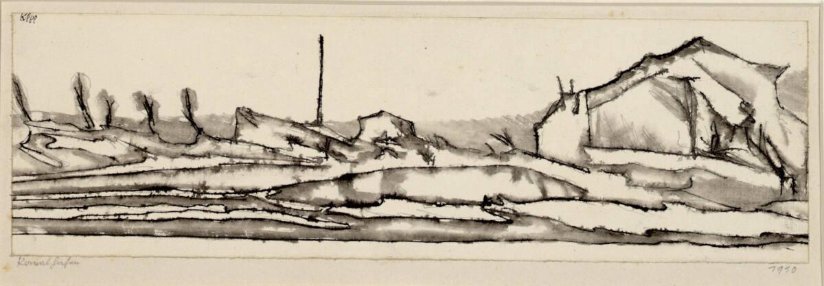 Paul Klee , Kanalhafen, Inv. Nr.: 33158