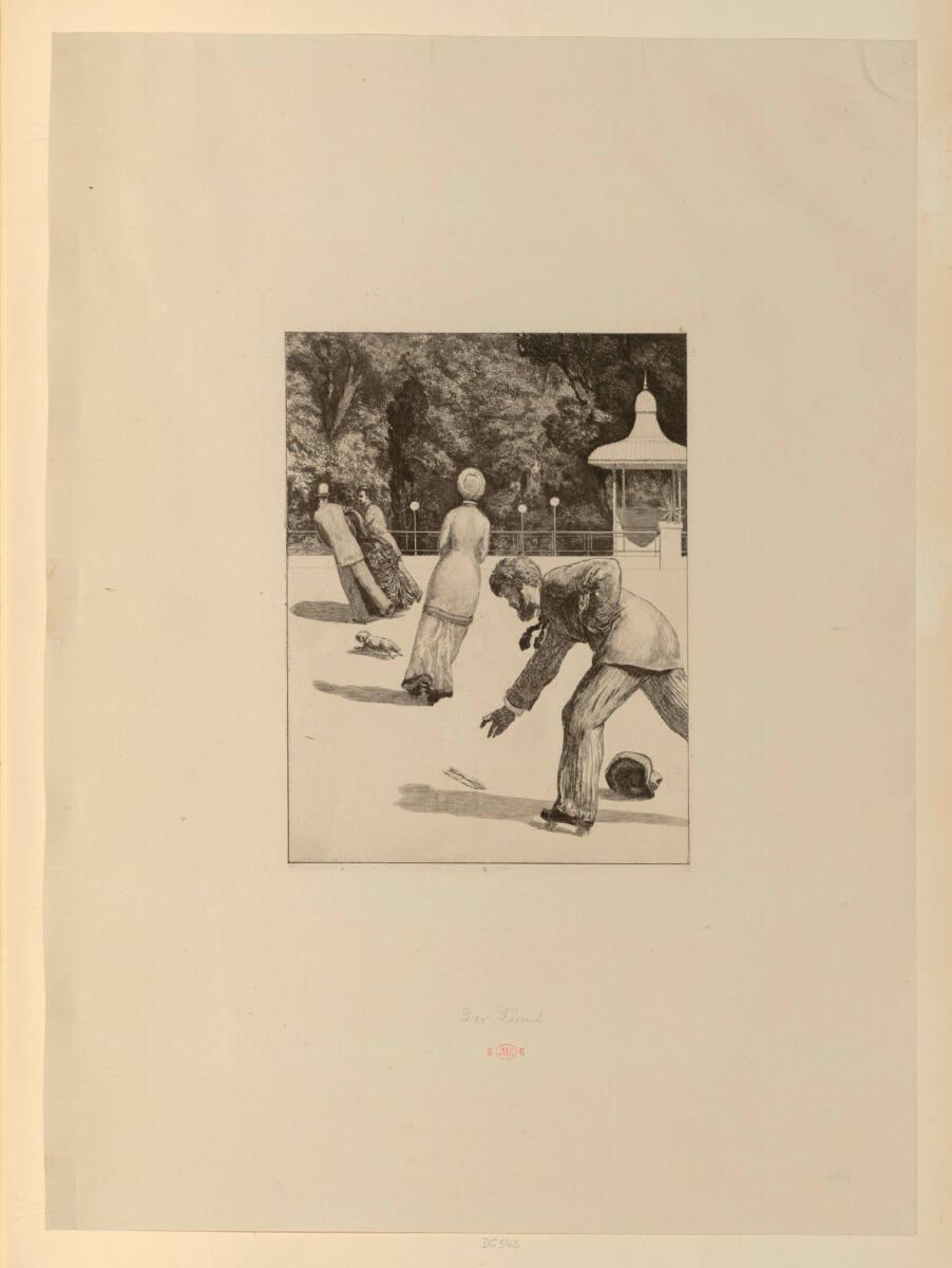 Max Klinger, Handlung (Der Fund), Inv. Nr.: DG542