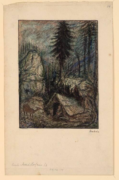 Alfred Kubin, Aus Maishofen III, Inv. Nr.: 33188