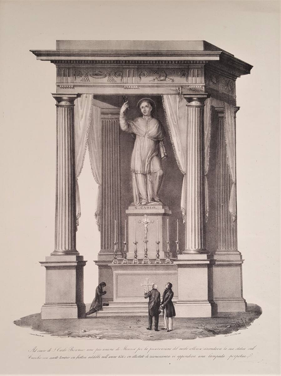 Kolossal-Statue des Heiligen Karl Borromäus, MosèBianchi, 1836