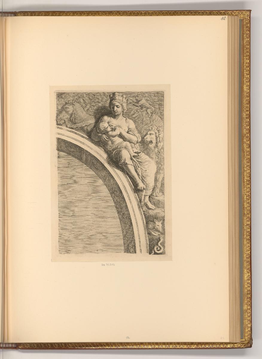 Erasme et Hubert Quellinus, Weibliche Bogenfigur mit Turmkrone, Kind und Löwe, Inv. Nr.: Hollan…