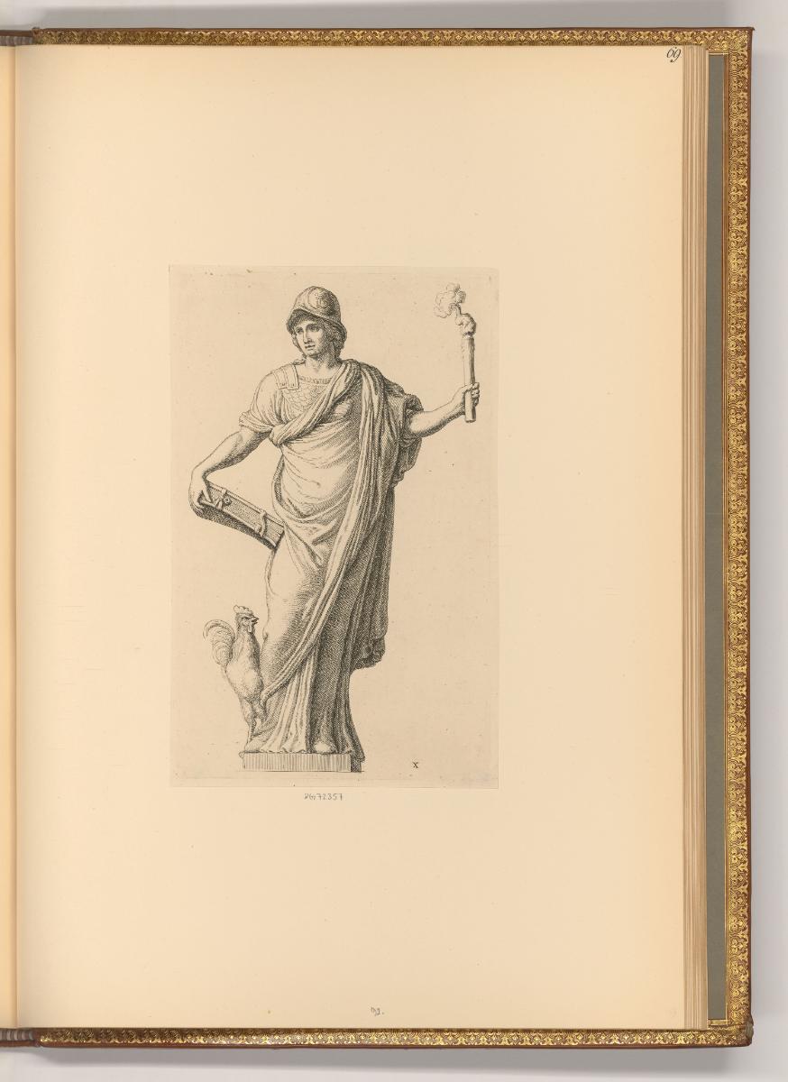 Erasme et Hubert Quellinus, Männliche Figur in Rüstung und Stola mit Fackel, Hahn und Buch, Inv…