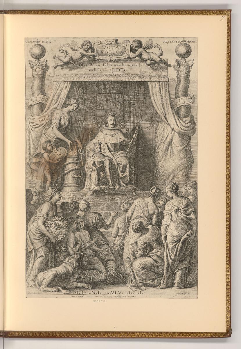 Erasme et Hubert Quellinus, Porträt Philipp IV. König von Spanien mit seinem Sohn Infant Karl v…