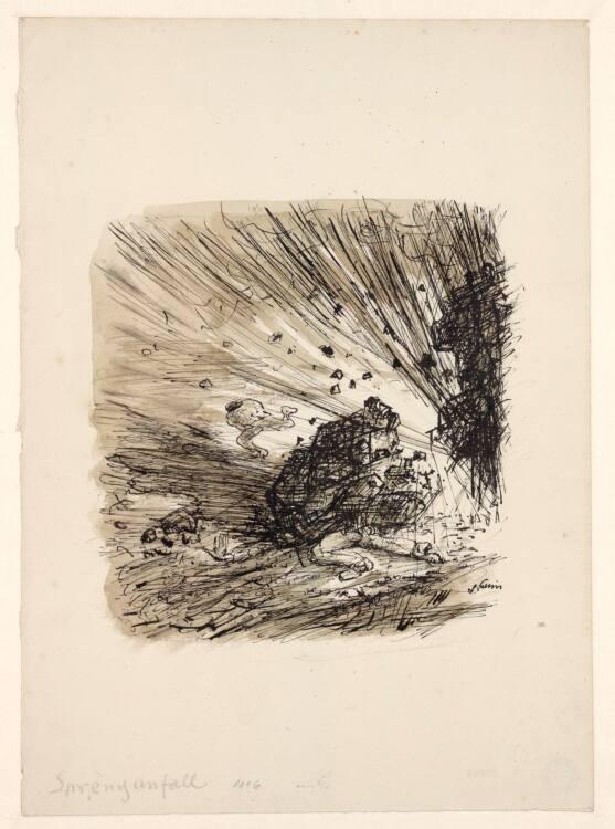 Alfred Kubin, Sprengunfall, Inv. Nr.: 33262