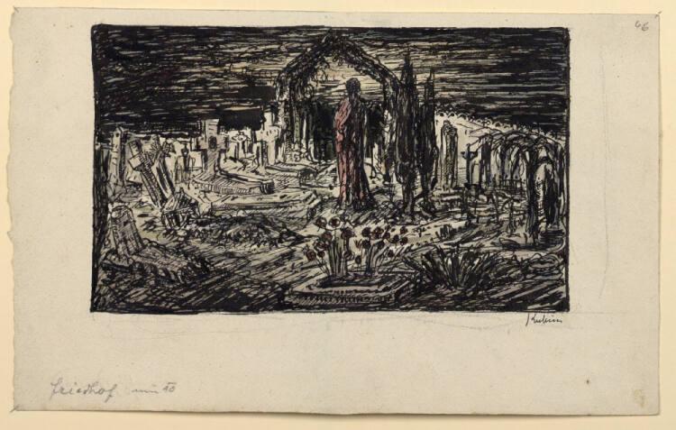 Alfred Kubin, Friedhof, Inv. Nr.: 33433