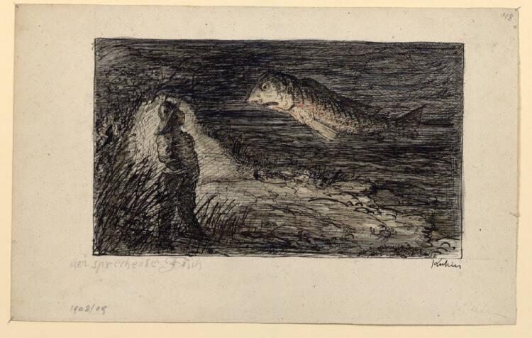 Alfred Kubin, Der sprechende Fisch, Inv. Nr.: 33434