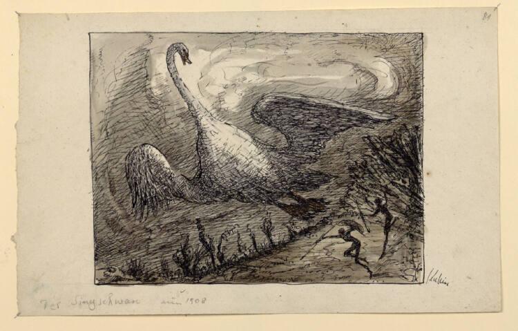 Alfred Kubin, Der Singschwan, Inv. Nr.: 33452