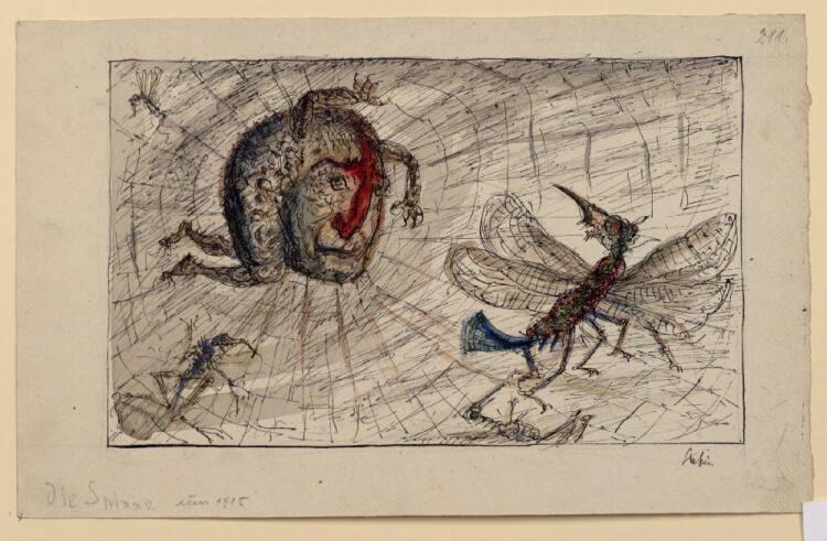 Alfred Kubin, Die Spinne, Inv. Nr.: 33502