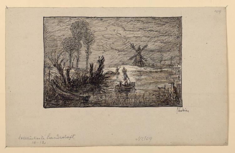 Alfred Kubin, Holländische Landschaft, Inv. Nr.: 33530