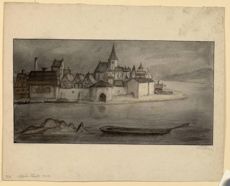 Alfred Kubin, Meine Stadt, Inv. Nr.: 33591