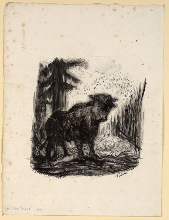 Alfred Kubin, der Stier, Inv. Nr.: 33615
