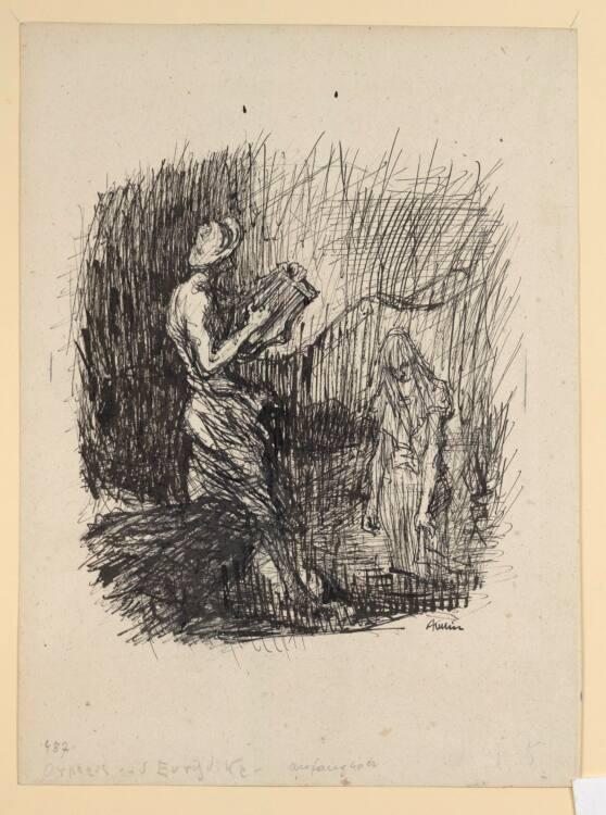 Alfred Kubin, Orpheus und Eurydike, Inv. Nr.: 33645