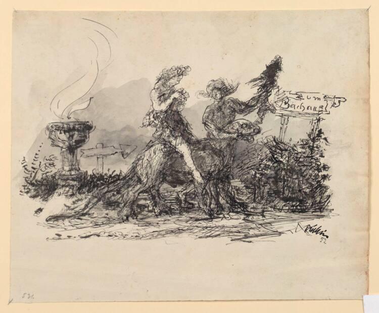 Alfred Kubin, Zum Bacchanal, Inv. Nr.: 33661