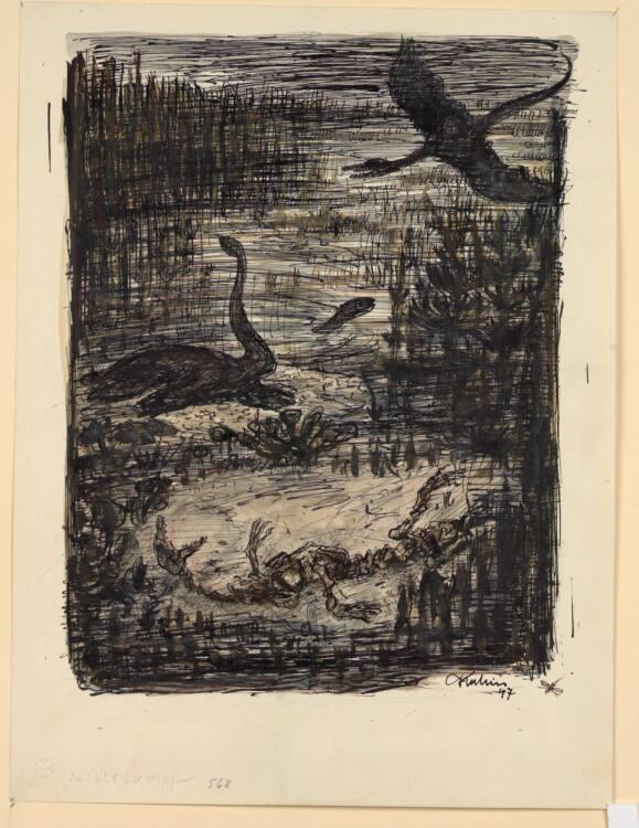 Alfred Kubin, Der Ursumpf, Inv. Nr.: 33672