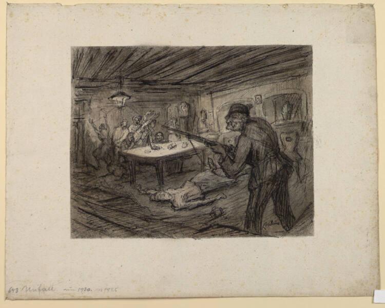 Alfred Kubin, Unfall, Inv. Nr.: 33707