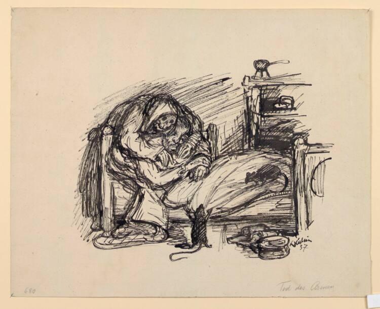 Alfred Kubin, Tod des Armen, Inv. Nr.: 33720