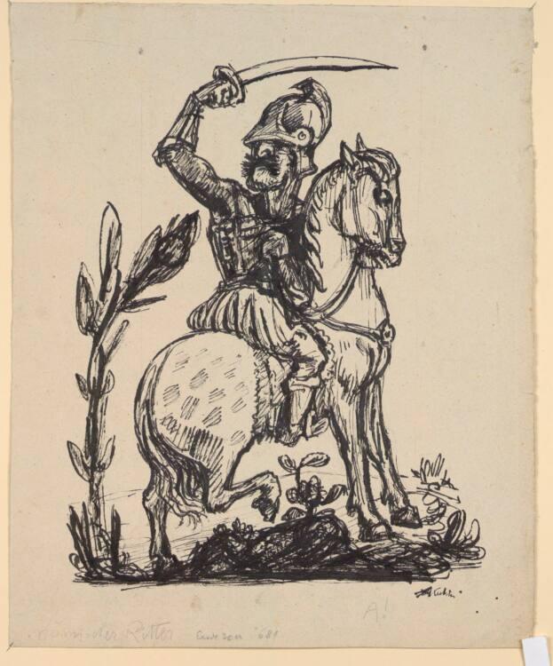 Alfred Kubin, Römische Ritter, Inv. Nr.: 33721