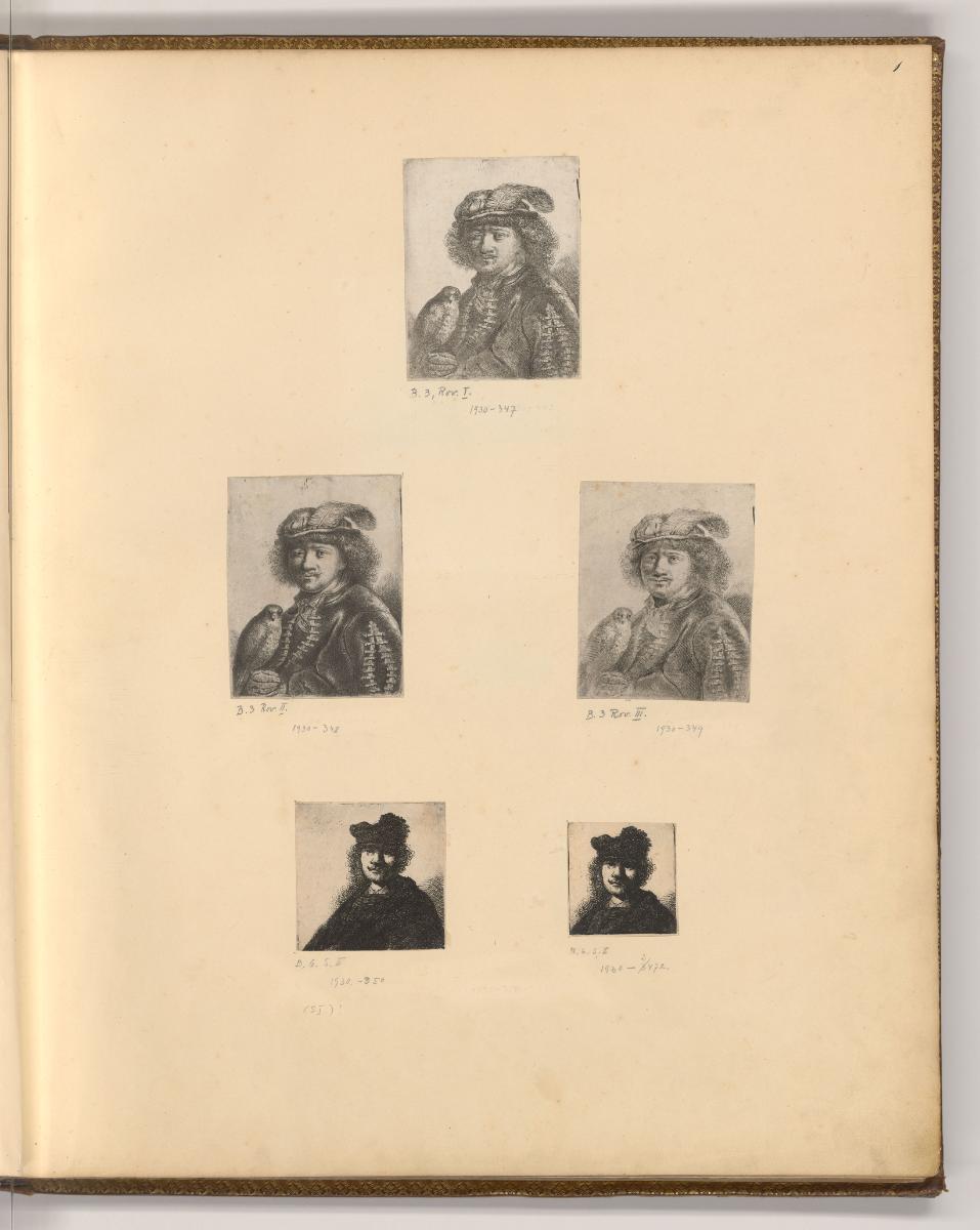 Oeuvre de Rembrandt, Vol. 1. Sujets de la Bible, Saints et Saintes, Porträt Rembrandt als Falkn…