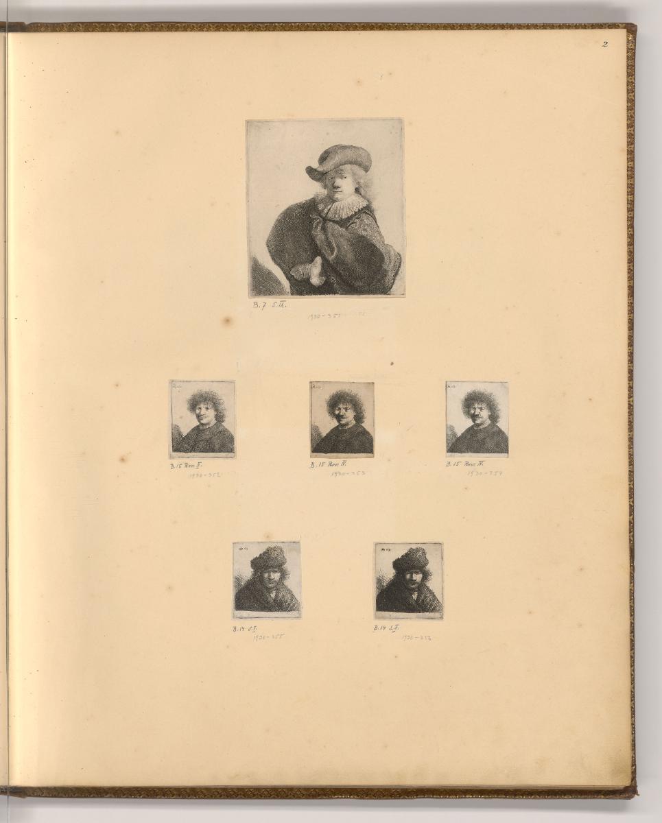 Oeuvre de Rembrandt, Vol. 1. Sujets de la Bible, Saints et Saintes, Diverse Rembrandt Selbstpor…