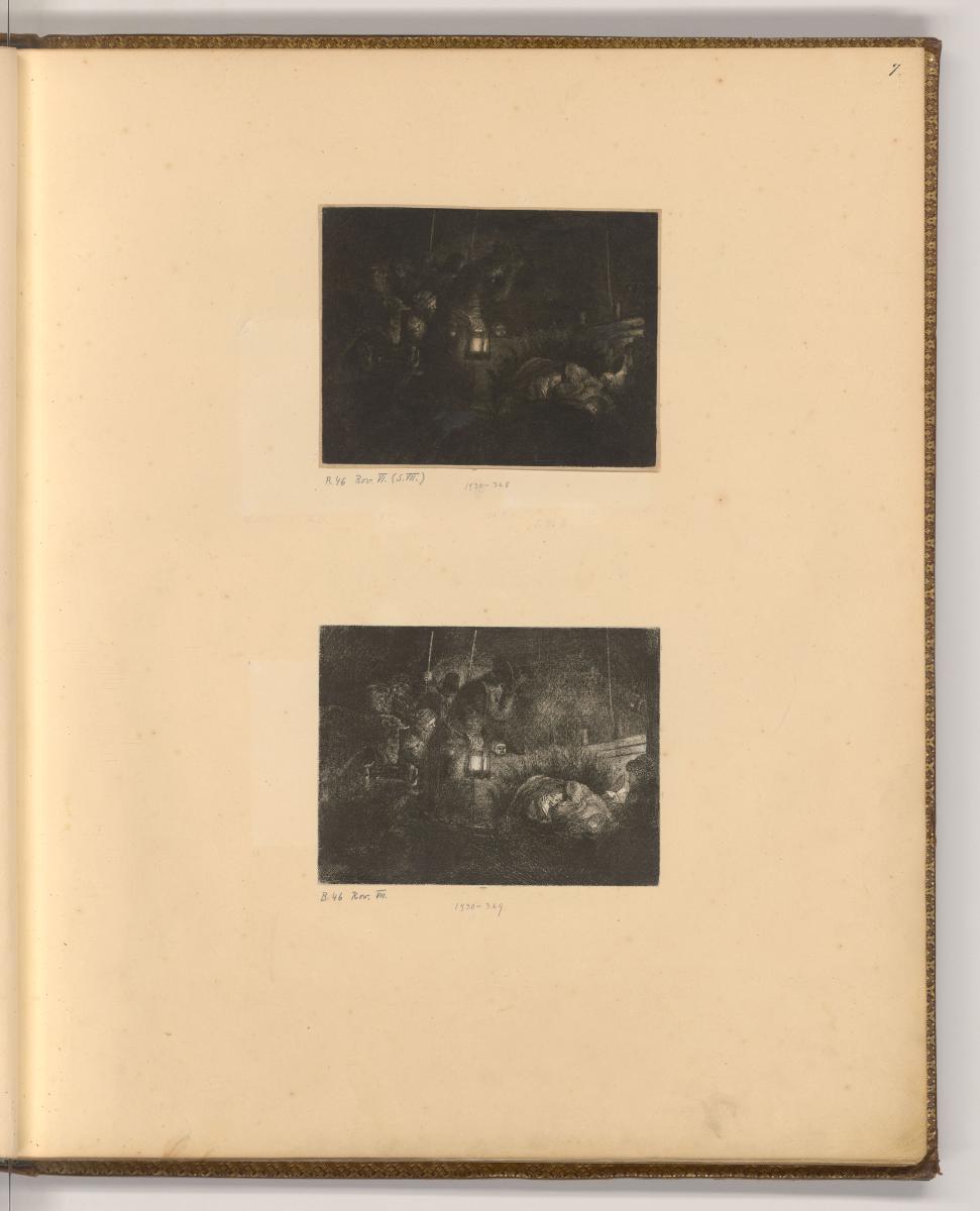 Oeuvre de Rembrandt, Vol. 1. Sujets de la Bible, Saints et Saintes, Die Anbetung der Hirten, In…