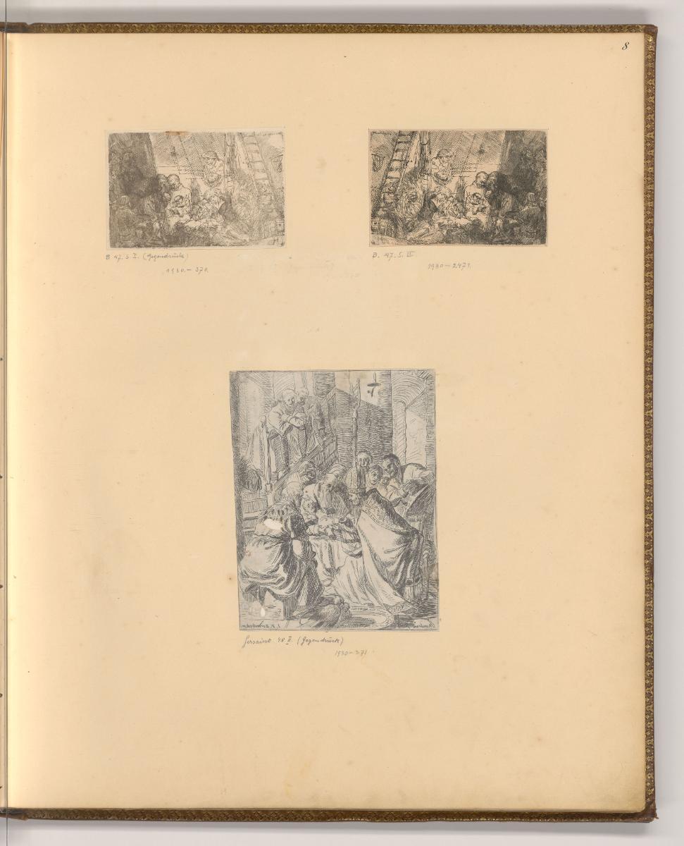 Oeuvre de Rembrandt, Vol. 1. Sujets de la Bible, Saints et Saintes, Die Beschneidung Christi, I…