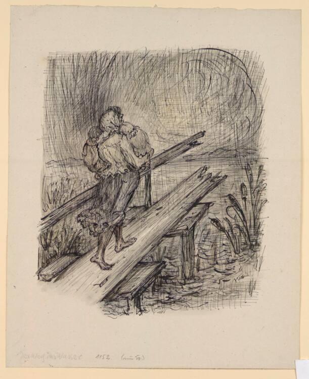 Alfred Kubin, Der Weg ins Wasser, Inv. Nr.: 33869