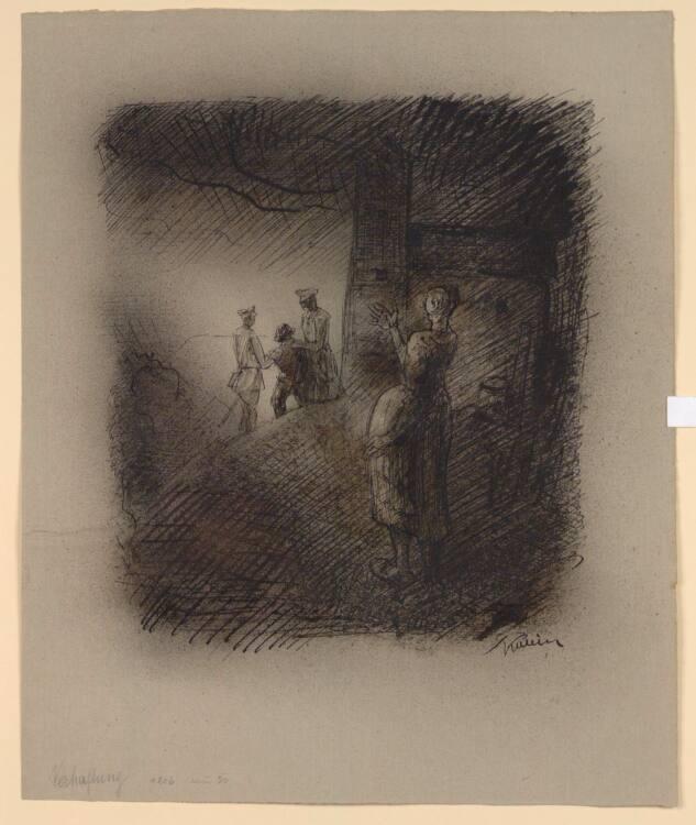 Alfred Kubin, Verhaftung, Inv. Nr.: 33896