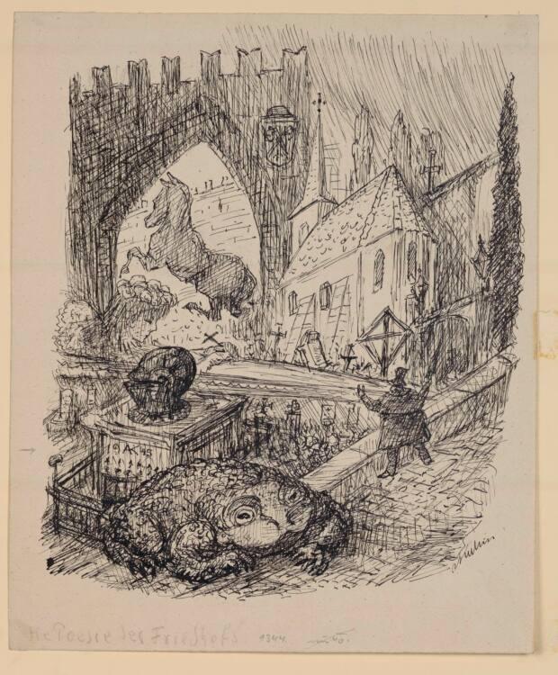 Alfred Kubin, die Poesie des Friedhofs, Inv. Nr.: 33937